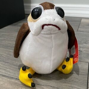 Star Wars Brown and White Porg Plush Toy
